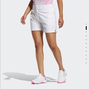 ADIDAS WOMENS ULTIMATE CLUB 5-INCH GOLF SHORTS – DP5803 WHITE - Size 6